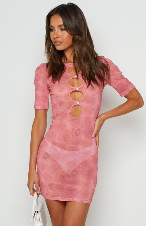 Lioness Hysteria Mesh Dress Pink ...